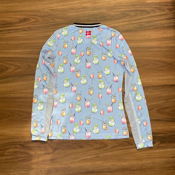 Kastel Denmark Women's Crewneck Sun Shirt - Blue Cocktails - XS - Picture 4 of 6